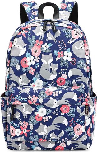 حقيبة ظهر مدرسية نسائية لطيفة مطبوعة من Wadirum، مجموعة حقيبة ظهر كاجوال على شكل ثعلب in Kuwait