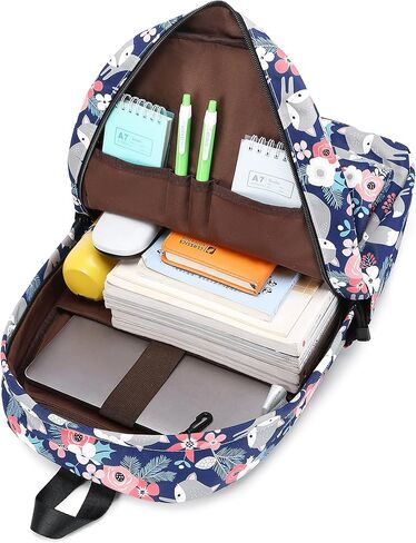 حقيبة ظهر مدرسية نسائية لطيفة مطبوعة من Wadirum، مجموعة حقيبة ظهر كاجوال على شكل ثعلب in Kuwait