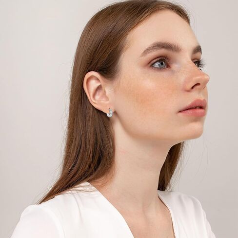 اقراط حلقية من الفضة الاسترليني عيار 925 بتصميم شمس ونجوم وقمر، اقراط هوجي من الفضة الاسترلينية عيار 925، هدايا مجوهرات سماوية للنساء والرجال in Kuwait