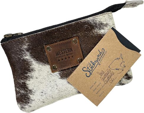 Western Leather Works, Cowboy Zippered Wallet Handmade from Full Grain Leather - Storage for Identification, Cards, Cash, Checks - Stylish Organizer, Money Accessory - Furry in Kuwait