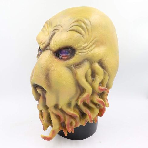 Pigmiss Halloween Cthulhu قناع كامل الرأس من اللاتكس المخيف الوحش قناع الهالوين التنكري الدعائم المخيفة in Kuwait