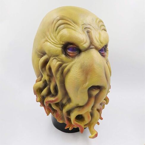 Pigmiss Halloween Cthulhu قناع كامل الرأس من اللاتكس المخيف الوحش قناع الهالوين التنكري الدعائم المخيفة in Kuwait