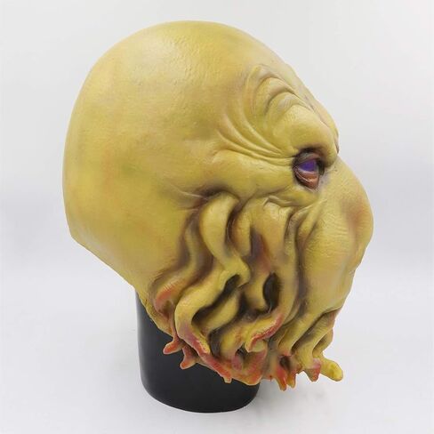 Pigmiss Halloween Cthulhu قناع كامل الرأس من اللاتكس المخيف الوحش قناع الهالوين التنكري الدعائم المخيفة in Kuwait