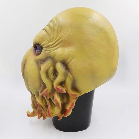 Pigmiss Halloween Cthulhu قناع كامل الرأس من اللاتكس المخيف الوحش قناع الهالوين التنكري الدعائم المخيفة in Kuwait