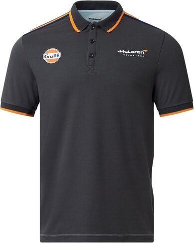 قميص بولو مخطط كلاسيكي للرجال من McLaren F1 Gulf Collaboration، متعدد الألوان in Saudi Arabia