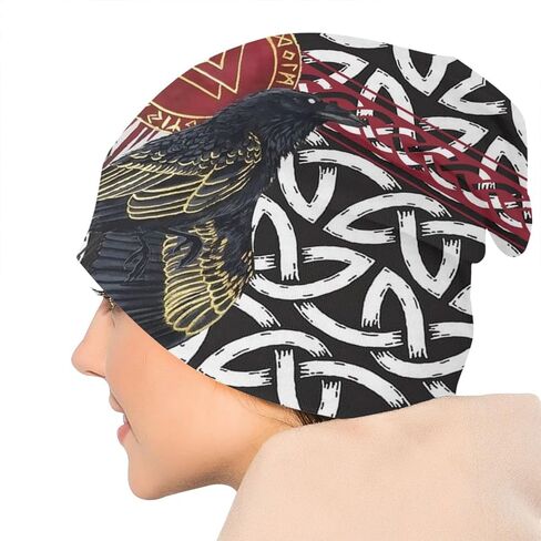 قبعة الفايكنج قبعة صغيرة قبعة الشتاء Softknit غطاء الرأس مترهل للبالغين في الهواء الطلق in Kuwait