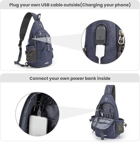 G4Free Canvas Crossbody Sling Bag with RFID Blocking for Women Men in Kuwait