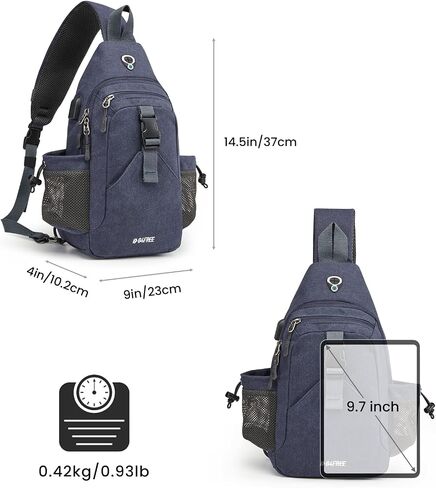 G4Free Canvas Crossbody Sling Bag with RFID Blocking for Women Men in Kuwait