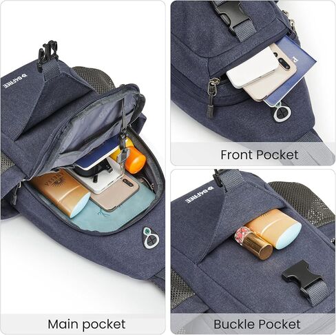 G4Free Canvas Crossbody Sling Bag with RFID Blocking for Women Men in Kuwait