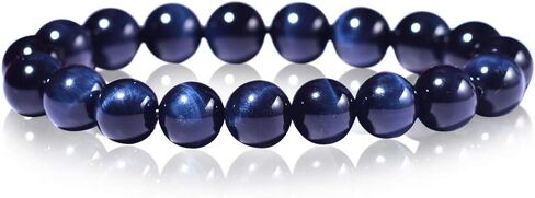 ERICNVOC 10 mm Beads Natural Gemstone Bracelet | Red Tiger Eyes Bracelet | Healing Crystal Elastic Yoga Handmade Jewelry for Women & Girls Gifts in Saudi Arabia