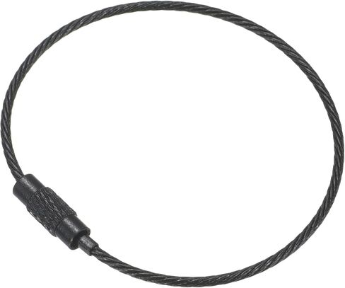 PATIKIL Wire Keychain Cables Titanium Steel Key Ring Loop for Outdoor Hiking in Kuwait