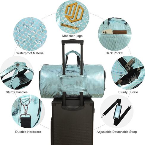 Modoker Leather Garment Bag for Travel – 2-in-1 Carry-On Suit Bag & Weekender for Women – Wedding Dress Luggage with Shoe Compartment & Shoulder Strap – Ideal for Business Trips,Pink in Kuwait