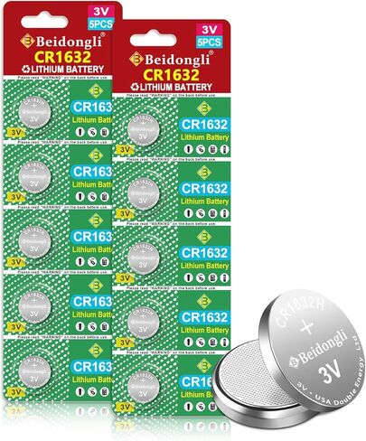 Beidongli CR1632 3 Volt Lithium Coin Cell Battery (20 Batteries)【5-Years Warranty】 in Kuwait