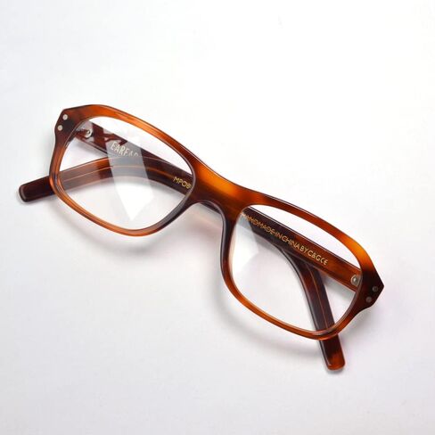 EAREADA Men Vintage Square Eyeglasses Kingsmen Glasses MPO847DTO Acetate Frames Clear Lens Glasses… in Saudi Arabia
