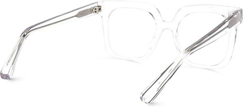 Zeelool Stylish Acetate Oversized Thick Square Eyeglasses for Men Women Clear Lens Dexter ZOA02007 in Kuwait