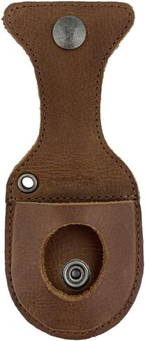 Hide & Drink, Pocket Watch Case, Protector Holder, Timepiece, Rustic Case, Full Grain Leather, Handmade, Bourbon Brown in Saudi Arabia