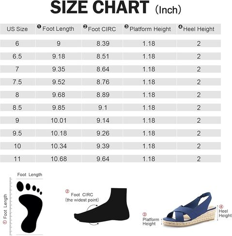 mysoft Women's Espadrille Wedge Sandals Platform Slingback Criss Cross Low Wedges Slip On Open Toe Dress Summer Shoes in Kuwait