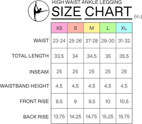 90 Degree By Reflex Cotton High Waist Ankle Length Compression Leggings with Elastic Free Waistband in Saudi Arabia