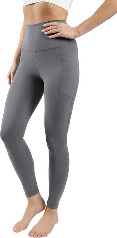 90 Degree By Reflex Cotton High Waist Ankle Length Compression Leggings with Elastic Free Waistband in Saudi Arabia