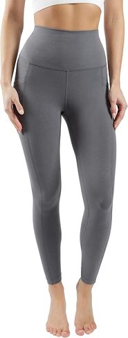 90 Degree By Reflex Cotton High Waist Ankle Length Compression Leggings with Elastic Free Waistband in Saudi Arabia