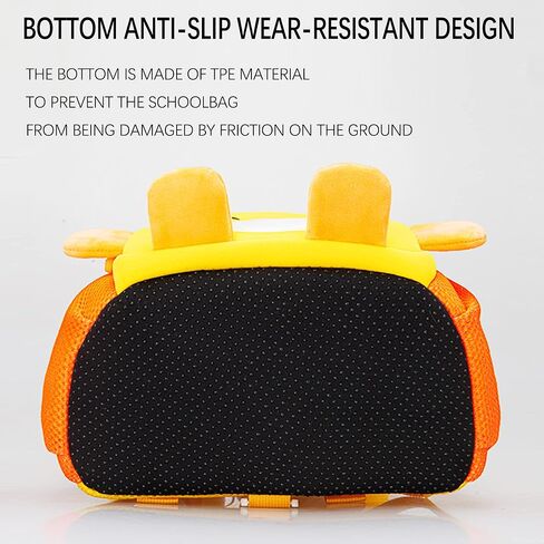 حقيبة ظهر للأطفال الصغار من EANLOLY، حقيبة ظهر ثلاثية الأبعاد لطيفة على شكل حيوانات كرتونية للأطفال في مرحلة ما قبل المدرسة، مع حزام صدر وحامل زجاجة، حقيبة كتب مقاومة للماء من النيوبرين، حقيبة ظهر مدرسية للأولاد والبنات، بطة صفراء in Kuwait