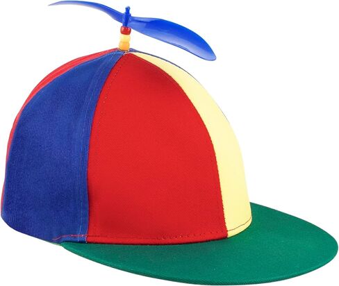 Framendino, Flat Brim Adult Rainbow Propeller Hat Helicopter Top Hats Detachable Baseball Cap in Saudi Arabia