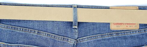 BC Belts Leather Belt Strap with Suede Texture and Stitched Edge 1.5" Wide with Snaps in Saudi Arabia