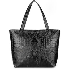 SUMGOGO Purse and Handbag for Women Crocodile Satchel Large Shoulder Tote Bag Wallets