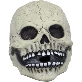 منطقة الحفلات، قناع جمجمة مخيف للهالوين، قناع رأس كامل، قناع جمجمة مخيف، قناع هيكل عظمي من اللاتكس، قناع خوذة من اللاتكس، هيكل عظمي واقعي بشري للحفلات التنكرية in Kuwait