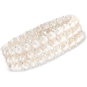 سوار روس سيمونز 6-7 ملم من اللؤلؤ المستنبت بثلاثة صفوف. 7 إنشات in Kuwait