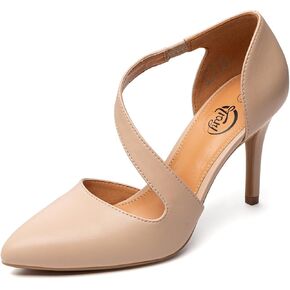 Trary Women's High Heels Pumps Comfortable Closed Pointed Toe Heels Sexy Stiletto Pumps Shoes Work Wedding Party Dress Shoes for Women