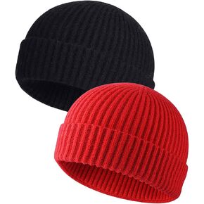 قبعة MAIAGO Fisherman للرجال والنساء، قبعة صغيرة متماسكة ذات أساور قصيرة، قبعات شتوية دافئة in Kuwait