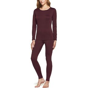 ATHLIO Women's Winter Thermal Underwear Long Johns Set, Top & Bottom for Cold Weather, Warm Base Layer in Kuwait