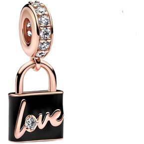 PAGOGO Jewelry Family Love Heart Charms 925 Sterling Silver with Cubic Zirconia for Women Bracelets and Necklaces,Mother's Day Gift for Women Girls
