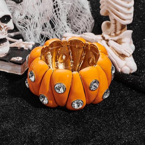 NEPULOY هالوين سوار للنساء اليقطين تمتد أساور الإسورة عيد الهالوين عطلة حزب مجوهرات هدايا للنساء in Kuwait