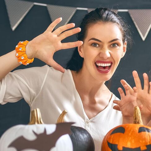 NEPULOY هالوين سوار للنساء اليقطين تمتد أساور الإسورة عيد الهالوين عطلة حزب مجوهرات هدايا للنساء in Kuwait