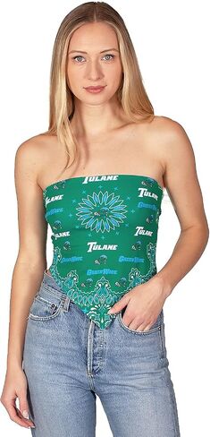 Lojobands Women's Bandana Top Tailgate Outfit College Tank Top Crop Top Made in USA One Size Fits Most in Kuwait