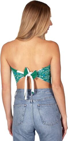 Lojobands Women's Bandana Top Tailgate Outfit College Tank Top Crop Top Made in USA One Size Fits Most in Kuwait
