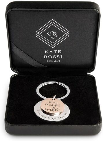 كيت روسي هدية سلسلة المفاتيح للزوجة – أحبك هدايا لها – هدايا لذكرى الزفاف – هدايا عيد ميلاد الزوجة من الزوج in Kuwait