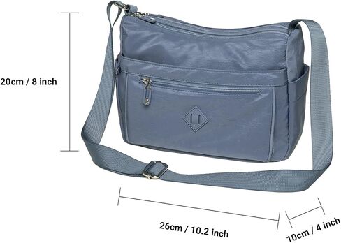 KAUKKO Women Crossbody Bag Handbag Lightweight Shoulder Purse Nylon Multi Pocket Crossbody Bag Ladies Travel Handbag in Saudi Arabia