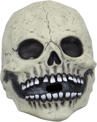 منطقة الحفلات، قناع جمجمة مخيف للهالوين، قناع رأس كامل، قناع جمجمة مخيف، قناع هيكل عظمي من اللاتكس، قناع خوذة من اللاتكس، هيكل عظمي واقعي بشري للحفلات التنكرية in Kuwait