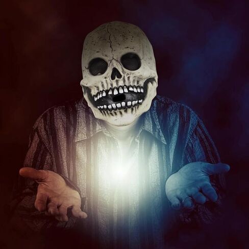 منطقة الحفلات، قناع جمجمة مخيف للهالوين، قناع رأس كامل، قناع جمجمة مخيف، قناع هيكل عظمي من اللاتكس، قناع خوذة من اللاتكس، هيكل عظمي واقعي بشري للحفلات التنكرية in Kuwait