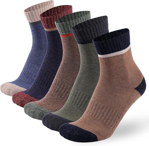 جوارب رياضية للكاحل للرجال من X.ANZG، جورب رياضي للجري مبطن وممتص للرطوبة، 5 أزواج in Kuwait