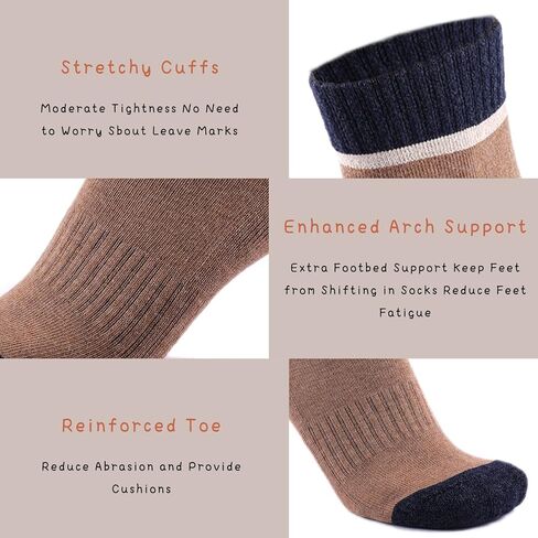 جوارب رياضية للكاحل للرجال من X.ANZG، جورب رياضي للجري مبطن وممتص للرطوبة، 5 أزواج in Kuwait