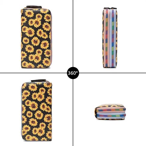 محفظة نسائية من Nawoshow، محفظة لطيفة على شكل قطة، محفظة طويلة ثنائية الطي مع سحاب in Kuwait