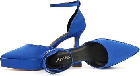 JENN ARDOR Women’s Chunky Platform High Block Heels Pointed Closed Toe Ankle Strap Comfortable Sexy Party Dress Wedding Pumps Shoes in Saudi Arabia