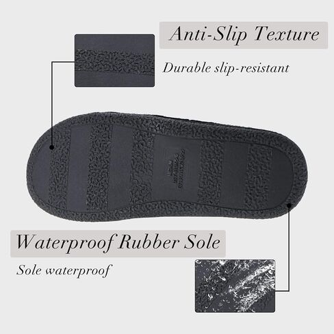 Magtoe Adjustable House Slippers for Women Memory Foam Soft Indoor Shoes Coral Fleece Lined Open Toe Home Slip on Slides Sandals All Seasons in Kuwait