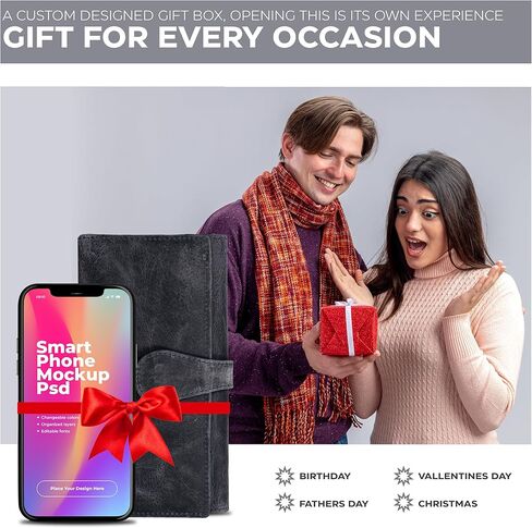 محفظة نسائية من الجلد الحقيقي مع خاصية حجب RFID - حامل بطاقات ثلاثي الطي مصمم للسيدات مع محافظ نافذة لبطاقة الهوية in Kuwait