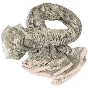 LOOGU Camouflage Netting, Tactical Mesh Net Camo Scarf for Wargame,Sports & Other Outdoor Activities in Kuwait