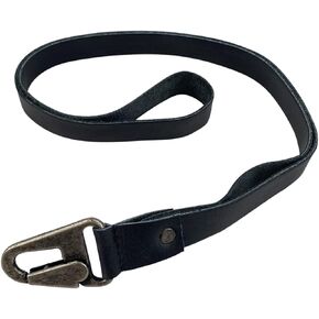Hide & Drink, Lanyard Keychain Handmade from Full Grain Leather, Clip to Attach to House, Apartment, Car Keys